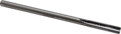 Made in USA - 7/16" Carbide-Tipped 4 Flute Chucking Reamer - Straight Flute, 3/8" Straight Shank, 1-3/4" Flute Length, 7" OAL - USA Tool & Supply