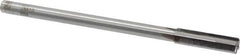 Made in USA - 0.441" Carbide-Tipped 4 Flute Chucking Reamer - Straight Flute, 3/8" Straight Shank, 1-3/4" Flute Length, 7" OAL - USA Tool & Supply