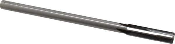 Made in USA - 0.442" Carbide-Tipped 4 Flute Chucking Reamer - Straight Flute, 3/8" Straight Shank, 1-3/4" Flute Length, 7" OAL - USA Tool & Supply