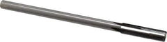 Made in USA - 0.442" Carbide-Tipped 4 Flute Chucking Reamer - Straight Flute, 3/8" Straight Shank, 1-3/4" Flute Length, 7" OAL - USA Tool & Supply