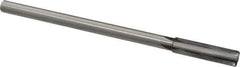 Made in USA - 0.45" Carbide-Tipped 4 Flute Chucking Reamer - Straight Flute, 3/8" Straight Shank, 1-3/4" Flute Length, 7" OAL - USA Tool & Supply