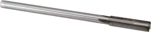 Made in USA - 0.454" Carbide-Tipped 4 Flute Chucking Reamer - Straight Flute, 3/8" Straight Shank, 1-3/4" Flute Length, 7" OAL - USA Tool & Supply