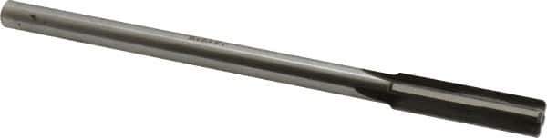 Made in USA - 0.46" Carbide-Tipped 4 Flute Chucking Reamer - Straight Flute, 3/8" Straight Shank, 1-3/4" Flute Length, 7" OAL - USA Tool & Supply