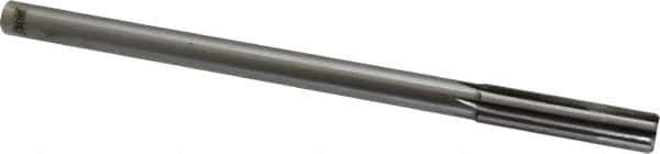 Made in USA - 0.479" Carbide-Tipped 6 Flute Chucking Reamer - Straight Flute, 7/16" Straight Shank, 2" Flute Length, 8" OAL - USA Tool & Supply