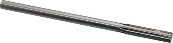 Made in USA - 0.48" Carbide-Tipped 6 Flute Chucking Reamer - Straight Flute, 7/16" Straight Shank, 2" Flute Length, 8" OAL - USA Tool & Supply