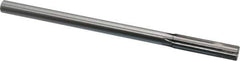 Made in USA - 0.48" Carbide-Tipped 6 Flute Chucking Reamer - Straight Flute, 7/16" Straight Shank, 2" Flute Length, 8" OAL - USA Tool & Supply