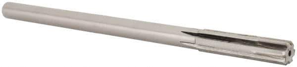 Made in USA - 0.485" Carbide-Tipped 6 Flute Chucking Reamer - Straight Flute, 7/16" Straight Shank, 2" Flute Length, 8" OAL - USA Tool & Supply