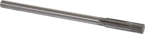 Made in USA - 0.514" Carbide-Tipped 6 Flute Chucking Reamer - Straight Flute, 7/16" Straight Shank, 2" Flute Length, 8" OAL - USA Tool & Supply