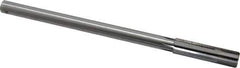 Made in USA - 0.517" Carbide-Tipped 6 Flute Chucking Reamer - Straight Flute, 7/16" Straight Shank, 2" Flute Length, 8" OAL - USA Tool & Supply