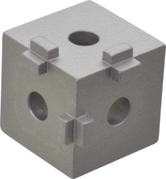 80/20 Inc. - Open Shelving Square Tri-Corner Connector - Aluminum, Use with Series 10 & Bolt Kit 3017 - USA Tool & Supply