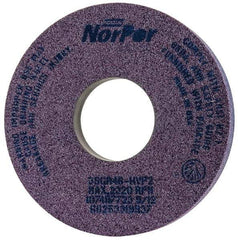 Norton - 14" Diam x 5" Hole x 2" Thick, H Hardness, 46 Grit Surface Grinding Wheel - Ceramic, Type 5, Coarse Grade, 2,320 Max RPM, Vitrified Bond, One-Side Recess - USA Tool & Supply