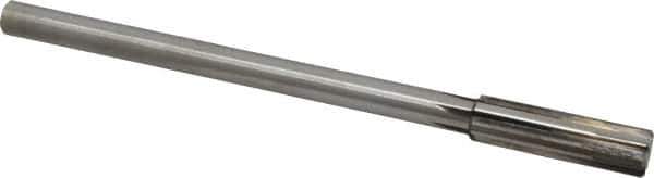 Made in USA - 0.564" Carbide-Tipped 6 Flute Chucking Reamer - Straight Flute, 7/16" Straight Shank, 2" Flute Length, 8" OAL - USA Tool & Supply