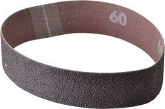 Norton - 1" Wide x 12" OAL, 60 Grit, Aluminum Oxide Abrasive Belt - Aluminum Oxide, Medium, Coated, Series R228 - USA Tool & Supply