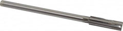 Made in USA - 0.591" Carbide-Tipped 6 Flute Chucking Reamer - USA Tool & Supply
