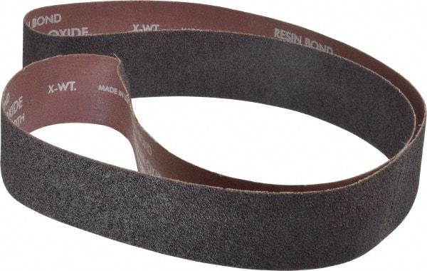 Norton - 2" Wide x 60" OAL, 36 Grit, Aluminum Oxide Abrasive Belt - Aluminum Oxide, Very Coarse, Coated, Series R228 - USA Tool & Supply