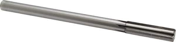 Made in USA - 0.631" Carbide-Tipped 6 Flute Chucking Reamer - Straight Flute, 9/16" Straight Shank, 2-1/4" Flute Length, 9" OAL - USA Tool & Supply