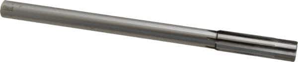 Made in USA - 0.639" Carbide-Tipped 6 Flute Chucking Reamer - Straight Flute, 9/16" Straight Shank, 2-1/4" Flute Length, 9" OAL - USA Tool & Supply