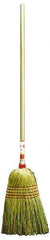 Weiler - 54" OAL Corn Bristle Broom - Wood Handle, 15" Bristle Length - USA Tool & Supply