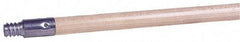 Weiler - 60 x 15/16" Wood Handle for Floor Brushes & Garage Brushes - Threaded Connection, Tan - USA Tool & Supply