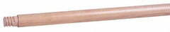 Weiler - 60 x 1-1/8" Wood Handle for Floor Brushes & Garage Brushes - Threaded Connection, Tan - USA Tool & Supply