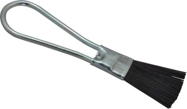 Weiler - 3 Rows x 15 Columns Steel Scratch Brush - 5-1/2" OAL, 1-1/2" Trim Length, Steel Loop Handle - USA Tool & Supply