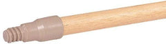 Weiler - 60 x 15/16" Wood Handle for Perma Sweep Floor Brushes - Threaded Connection, Tan - USA Tool & Supply