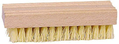 Weiler - Hand & Fingernail Scrub Brush - Plastic Bristles, Wood Block - USA Tool & Supply