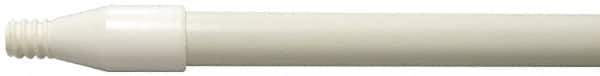 Weiler - 60 x 0.0833" Fiberglass Squeegee Handle - Threaded Connection, White - USA Tool & Supply