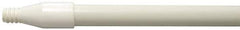 Weiler - 60 x 0.0833" Fiberglass Squeegee Handle - Threaded Connection, White - USA Tool & Supply