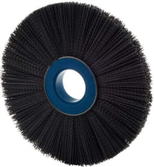 Weiler - 10" OD, 2" Arbor Hole, Crimped Nylon Wheel Brush - 1" Face Width, 3" Trim Length, 0.04" Filament Diam, 3,600 RPM - USA Tool & Supply
