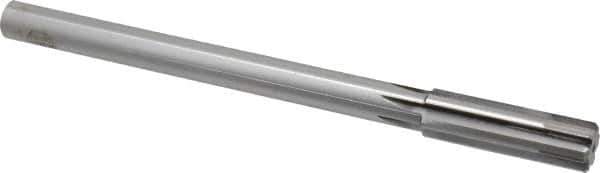 Made in USA - 0.747" Carbide-Tipped 6 Flute Chucking Reamer - Straight Flute, 5/8" Straight Shank, 2-1/2" Flute Length, 9-1/2" OAL - USA Tool & Supply