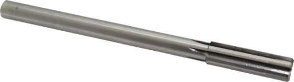 Made in USA - 3/4" Carbide-Tipped 6 Flute Chucking Reamer - Straight Flute, 5/8" Straight Shank, 2-1/2" Flute Length, 9-1/2" OAL - USA Tool & Supply