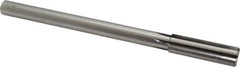 Made in USA - 3/4" Carbide-Tipped 6 Flute Chucking Reamer - Straight Flute, 5/8" Straight Shank, 2-1/2" Flute Length, 9-1/2" OAL - USA Tool & Supply