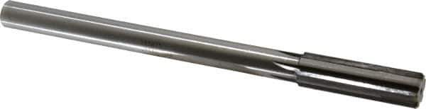 Made in USA - 3/4" Carbide-Tipped 6 Flute Chucking Reamer - Straight Flute, 5/8" Straight Shank, 2-1/2" Flute Length, 9-1/2" OAL - USA Tool & Supply