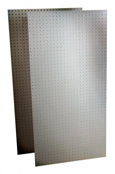 Triton - 48" Wide x 24" High Storage Peg Board - 2 Panels, Polypropylene, White - USA Tool & Supply