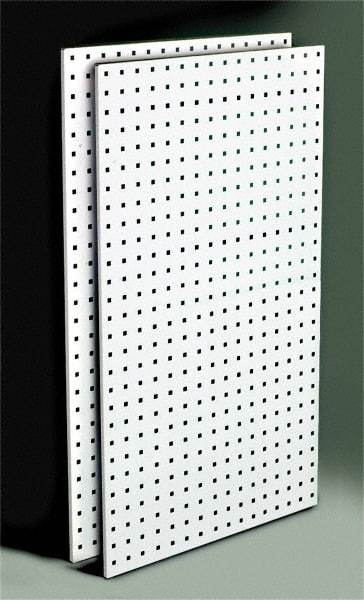 Triton - 24" Wide x 42-1/2" High Storage Peg Board - 2 Panels, Steel, White - USA Tool & Supply