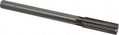 Made in USA - 0.874" Carbide-Tipped 6 Flute Chucking Reamer - USA Tool & Supply