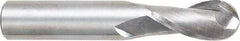 OSG - 9/16" Diam, 1-1/8" LOC, 2 Flute Solid Carbide Ball End Mill - Uncoated, Single End, 3-1/2" OAL, 9/16" Shank Diam, Spiral Flute - USA Tool & Supply
