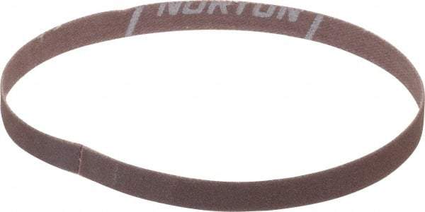 Norton - 3/8" Wide x 13" OAL, 150 Grit, Aluminum Oxide Abrasive Belt - Aluminum Oxide, Very Fine, Coated, Series R228 - USA Tool & Supply