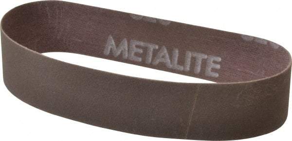 Norton - 1" Wide x 12" OAL, 320 Grit, Aluminum Oxide Abrasive Belt - Aluminum Oxide, Extra Fine, Coated, Series R228 - USA Tool & Supply