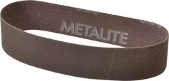 Norton - 1" Wide x 12" OAL, 320 Grit, Aluminum Oxide Abrasive Belt - Aluminum Oxide, Extra Fine, Coated, Series R228 - USA Tool & Supply