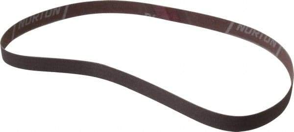 Norton - 1/2" Wide x 24" OAL, 240 Grit, Aluminum Oxide Abrasive Belt - Aluminum Oxide, Very Fine, Coated, Series R228 - USA Tool & Supply