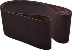 Norton - 6" Wide x 60" OAL, 120 Grit, Aluminum Oxide Abrasive Belt - Aluminum Oxide, Fine, Coated, Series R228 - USA Tool & Supply