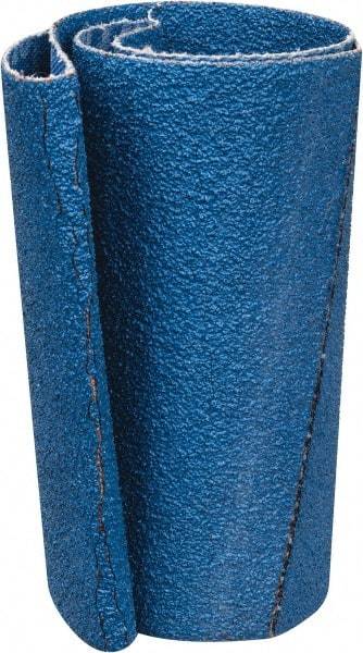 Norton - 3-1/2" Wide x 15-1/2" OAL, 60 Grit, Zirconia Alumina Abrasive Belt - Zirconia Alumina, Medium, Coated, X Weighted Cloth Backing, Series R823 - USA Tool & Supply