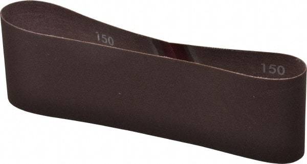 Norton - 3" Wide x 21" OAL, 150 Grit, Aluminum Oxide Abrasive Belt - Aluminum Oxide, Very Fine, Coated, Series R228 - USA Tool & Supply