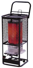 Heatstar - 125,000 BTU, Portable Propane Radiant Heater - 100 Lb Fuel Capacity, 16-1/4" Long x 16-1/4" Wide x 35" High - USA Tool & Supply