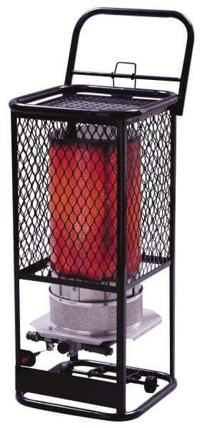 Heatstar - 125,000 BTU, Natural Gas Radiant Heater - 16-1/4" Long x 16-1/4" Wide x 35" High - USA Tool & Supply