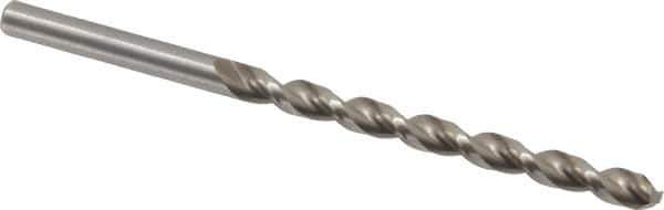 Chicago-Latrobe - #10 135° High Speed Steel Jobber Drill - Bright Finish, Right Hand Cut, Parabolic Flute, Straight Shank, 3-5/8" OAL, Notched Point - USA Tool & Supply