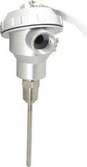 Thermo Electric - -148 to 900°F, 100 OMS Industrial RTD, Thermocouple Probe - 1/2 Inch Hex Mount, 4 Inch Probe Sheath Length, 10 Sec Response Time - USA Tool & Supply