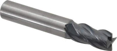 OSG - 1/2", 1" LOC, 1/2" Shank Diam, 3" OAL, 4 Flute, Solid Carbide Square End Mill - Single End, TiAlN Finish, Straight Flute, 35° Helix, Centercutting, Right Hand Cut, Right Hand Flute, Series HP441 - USA Tool & Supply